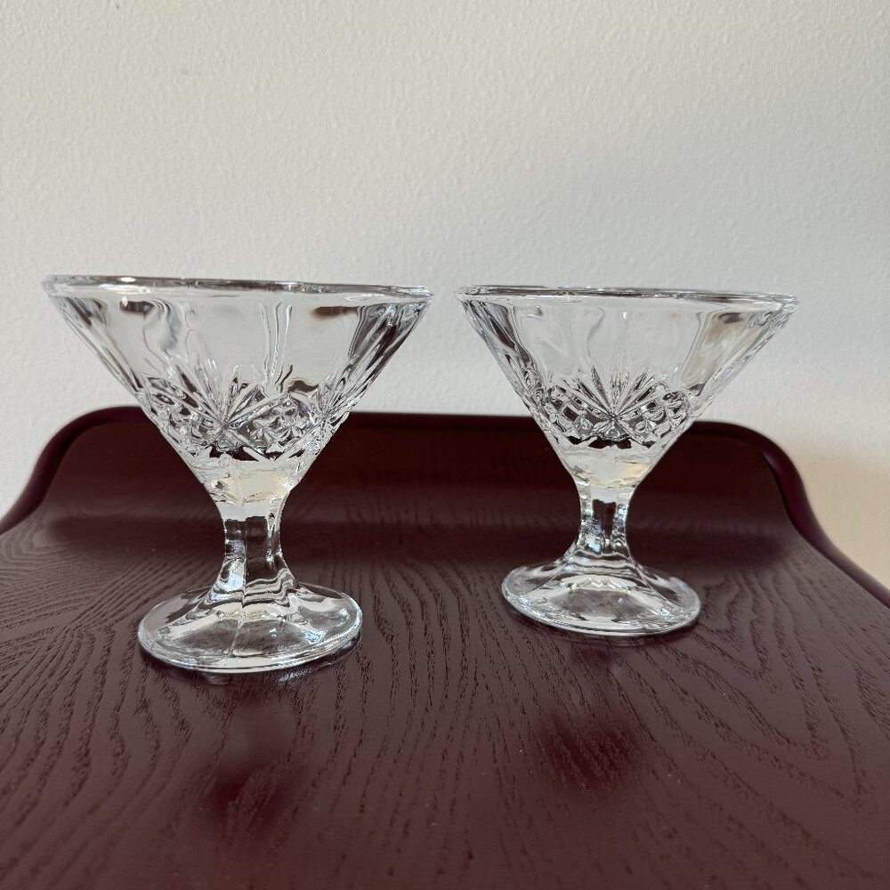 Vintage Glass Etched Glasses